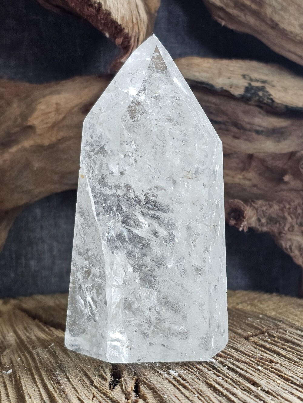 Brazilian Polished Quartz Point Crystal